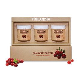 Finlandia (현대Hmall)핀란디아 핀란드 크랜베리 분말 파우더 50g 3통 (Hyundai Hmall) Finlandia Finland Cranberry Powder 50g, 3 Packs