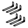 Dnyta 6 Pack Shelf Bracket L-Shape Corner Brace Adjustable L