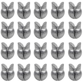 100pcs Fishing Weights Lead Split Shot Fishing Sinkers Clip on Removable Fishing Line Weight Round Egg Sinker Bass Fishing Freshwater (1.9g-100pcs)