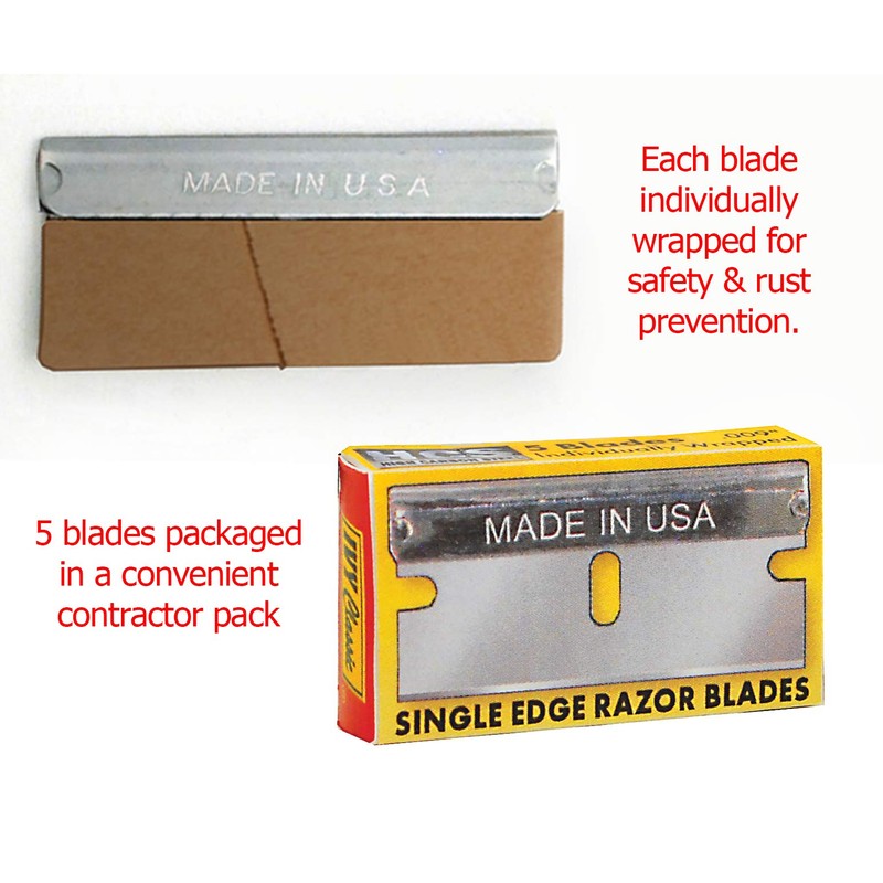 IVY Classic 11156 Razor Blade Scraper with 5 Blades, USA,