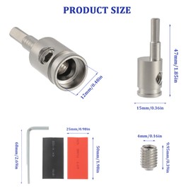 BOJACK Amp Input Reducer 4 Gauge to 8 Gauge Wire Car Stereo Power/Ground GA adapters with Hex Screw Clamp Includes Extra Screws, Heat Shrink Tubes and Hex Tool for Car Audio Systems (Pack of 4)