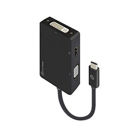 ALOGIC 3 in 1 USB-C to HDMI/DVI/VGA Adapter (Male to 3 Female) - Premium Series - Compatible with Thunderbolt 3 Ports