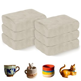 ZEHIQ Premium Air Dry Clay-6.6 lbs Natural White Pottery Clay for Wheel Throwing Hand Building Sculpting & Molding | No Baking Required, Self-Hardening | Beginner & Professional Artist Supplies