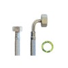 Reinforced hose 1/2 inch nut x 3/4 inch nut bend