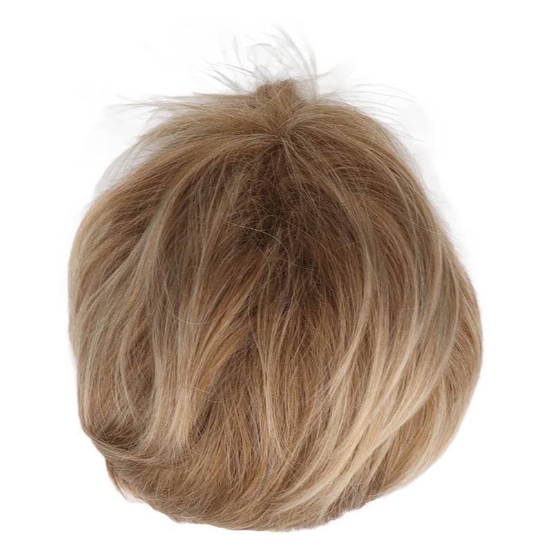 Hair Blonde Human Hair Wigs Pixie Cut Wigs Synthetic Golden