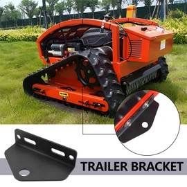 EMSea Towing Hitch Accessories 5 Inch Heavy Duty Steel Zero Turn Mower Trailer Hitch with Mounting Bolts Suitable for 5-7.6cm and 12.7cm Bolt Centers Lawn Tractor ATVs UTVs Tractors