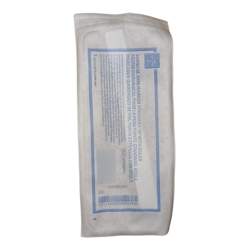 Regla Flexible + Marcador Piel Quirúrgico 10 Piezas