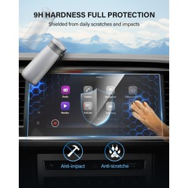 WEIPIN 9,2 zoll Navigation Panzerglas Schutzfolie für Seat Ateca FR 2021 2022 2023, Gehärtete glas Schutzfolie für Ateca Zubehör Passend mit aus 9H Kratzfest