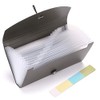 BTSKY Carpeta de archivos expandible, con 13 bolsillos, tamaño pequeño,