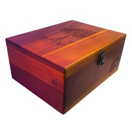 Active Lotus Tree of Life Large Stash Box – Ideal Secret Ceremonial Storage for Jewelry, Tea, Herbs, Tarot Cards, Yoga, Reiki, Mother's Day Gift and Special Keepsakes