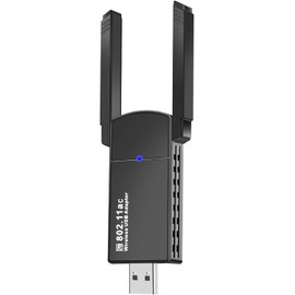 USB WLAN Stick, USB WiFi Adapter, 1300Mbps 802.11ax USB 3.0 WLAN Adapter 5GHz Dual Band Internet Stick with 5dBi Antenna for PC/Desktop/Laptop