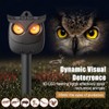 4 Pack Solar Owl Animal Repeller Outdoor for Raccoon, Deer