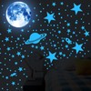 184pcs Glow in The Dark Stickers Space Ship Theme Self