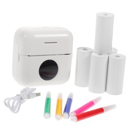 Operitacx Mini Pocket Printer Portable Wireless Handheld Label Printer with Printing and Color for Students to Print Photos and Notes Long Lasting Life