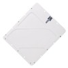 Riveted Aluminum Hazmat Placard Holder, White Back Plate, 11-7/8" x