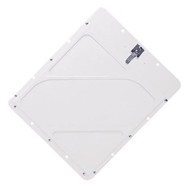 Riveted Aluminum Hazmat Placard Holder, White Back Plate, 11-7/8" x 13-3/4" x 3/16", J. J. Keller & Associates, Inc.