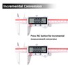 VINCA IP67 Grade Bluetooth Digital Caliper, DIPA-0605B 0-6 Inch/150mm, Inch/Millimeter/Fraction
