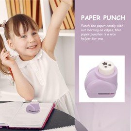 TEHAUX Hole Puncher Long Reach Hole Punch Star Hole Punch Star Paper Punch Fabric Hole Punch Paper Puncher Punch Cards for Small Business Eyelet Punch Plastic Child Tool