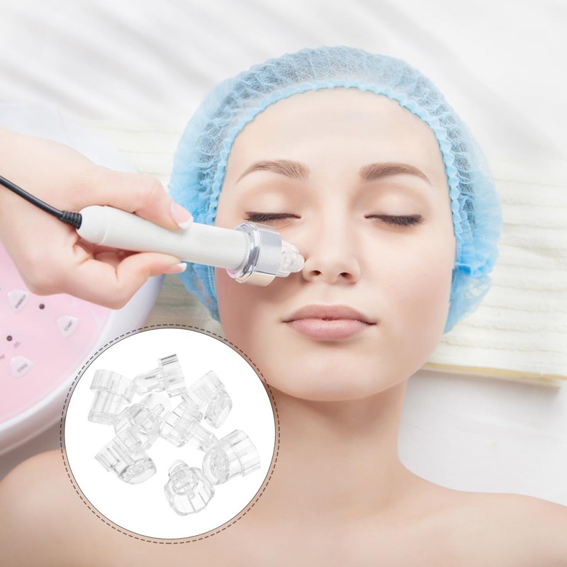 Homoyoyo 8Pcs Facial Suction Nozzle Replacement Tips: Plastic Hydro Dermabrasions