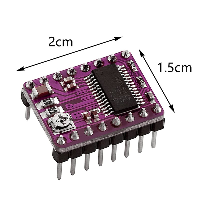 5pcs DRV8825 Stepper Motor Driver Module with Heat Sink, Suitable