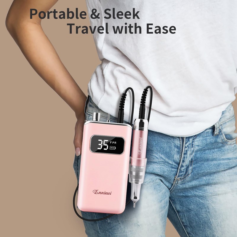 Enniewi Nail Cutter 35000RPM 028U4 Pink