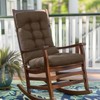 Sutailocus Tufted Adirondack Chair Cushion - Non-Slip Lace-up Indoor Rocking