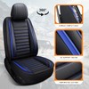 MINGBRON Leather Car Seat Covers, Universal Faux Leather Car Seat