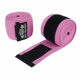 KING REAPERS Knee Wraps for Weightlifting, Knee braces,Knee Support (Full Pink )gym knee wraps,knee wrapsknee wraps for squats for women ,knee bands Knee Strap, Squats & Joint Stability - Reinforced Stitching Knee Wrap Support for Men & Women ,