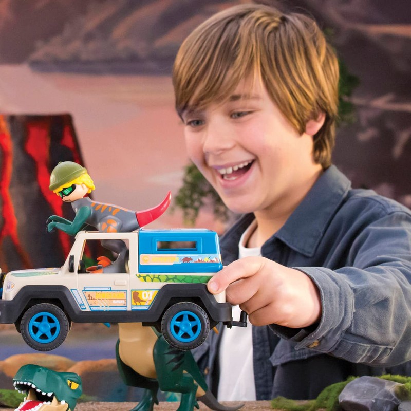 Action Heroes Dino Adventure Quad Playset with Interchangeable Pieces -