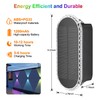 Ellasay Solar Fence Lights, 4-Pack Fence Lights Solar Powered 8