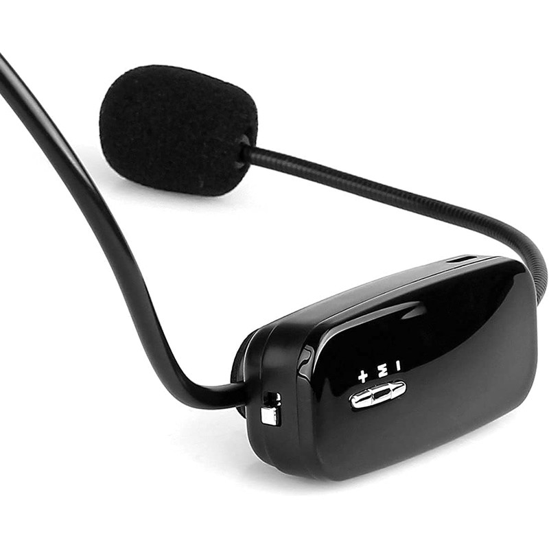 Retekess TR503 Wireless FM Microphone Headset, Hands-Free with Rechargeable Battery
