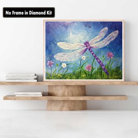 Zariocy Paint by Numbers Kits for Adults - Dragonfly DIY Oil Paintings Canvas Acrylic Paint Set - Animal Paint by Numbers Kit for Beginners and Ideal for Home Decor 16x20 inch