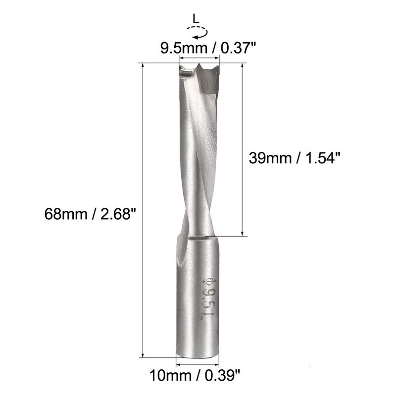 sourcing map Brad Point Drill Bits for Wood 9.5mm x