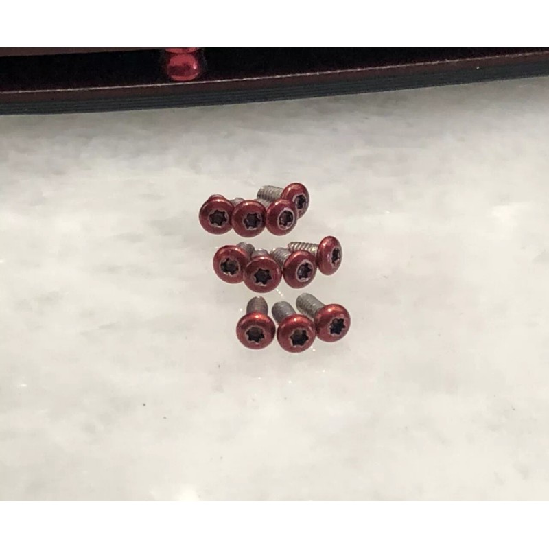 DH Translucent Red Stainless Steel Screws Set For Benchmade Mini