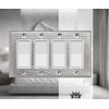 Monarch Abode Rocker Light Switch Cover Plate – 4-Gang Brushed