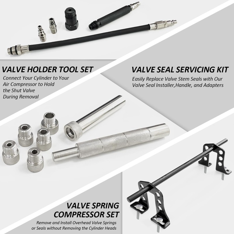 Socpuro Valve Spring Compressor Tool Set, Universal Engine Overhead Valve