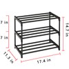 COAPUKT Metal Stackable Small Shoe Rack Organizer, Narrow Shoe Racks