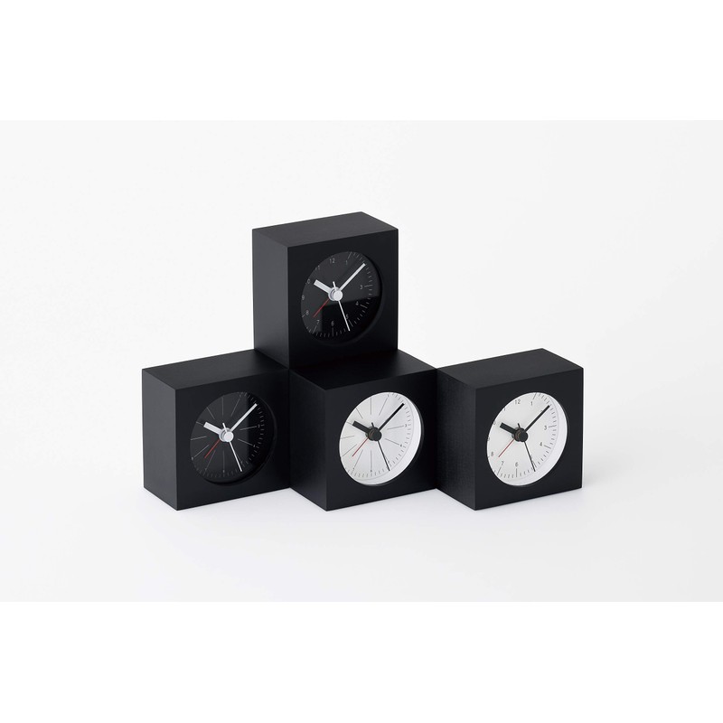 Remnos City Pop YK19-19 WH Lemnos Table Clock, Black, W7
