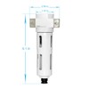 Beduan 3/8" Air in-line Compressed Particulate Filter,Moisture Water Trap Filter