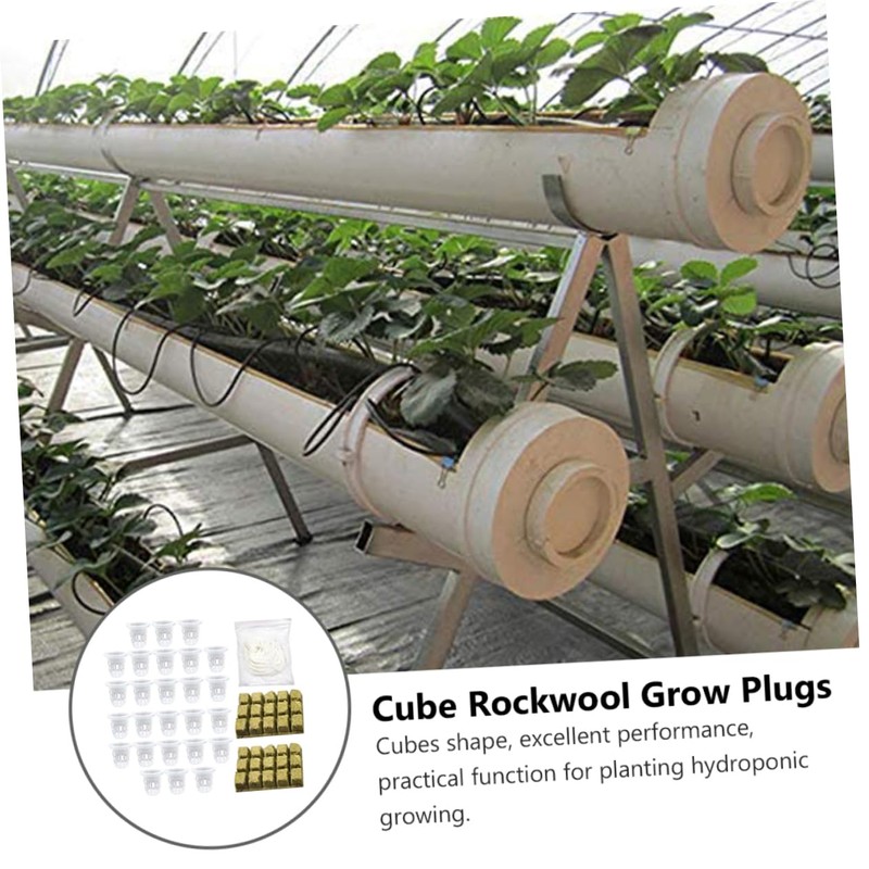 VICASKY 1 Set Hydroponic Plugs Set Soilless Substrate Grow Cubes