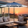 GDY 7.5ft Tassel Patio Umbrella Outdoor Table Umbrella with 18