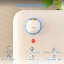 joyful xinghai Night Light for Kids, 3-Level Dimmable Silicone Lamp, Rechargeable Touch LED Light for Toddlers, Baby, Breastfeeding, Bedside and Nursery Decor, Gifts for Kids Girls