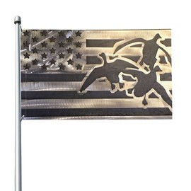 ShiHaiYunBai Duck Hunting Usa Flag Flag, House (3 X 5 Ft)-Premium Polyester-Decorative Indoor Outdoor