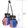 NoBrand Mini American Flag Boxing Gloves Automobile Mirror Hanging Accessories