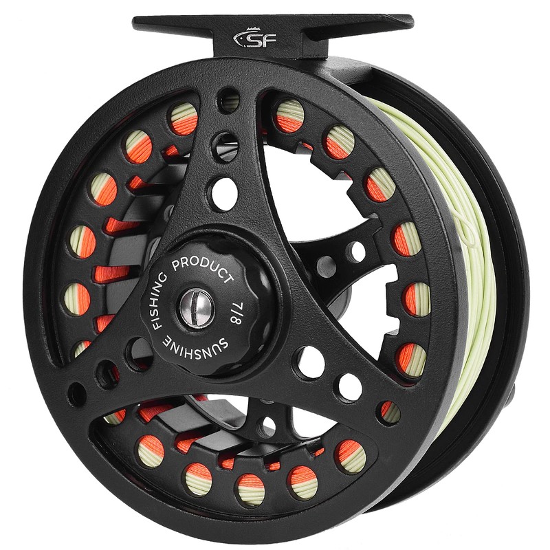 SF Large Arbor Fly Fishing Reel with Aluminum Alloy Body