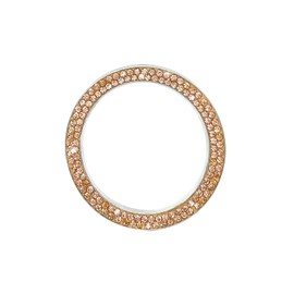 SundayZaZa Bling Crystal Rhinestone Ring for Car Decoration, Car Engine Start Stop, Key Ignition Starter & Knob Ring Decor Gold