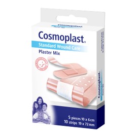 Cosmoplast 540768 Universal Kombipackung 10 Packungen mit je 5 Wundpflastern und je 10 Strips