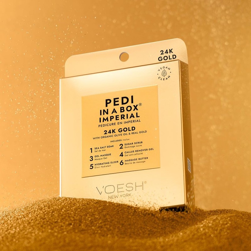 VOESH Pedi in a Box Imperial 24K Gold- 6 step