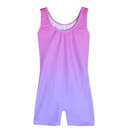 Zaclotre Kid Girls Gymnastic Leotard Sparkly Shiny Diamond Ballet Outfit Pink Purple
