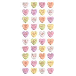 Paper House Productions STP-0028E Heart Candies Puffy Stickers, 3-Pack